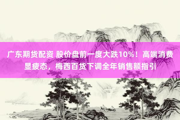 广东期货配资 股价盘前一度大跌10%！高端消费显疲态，梅西百货下调全年销售额指引